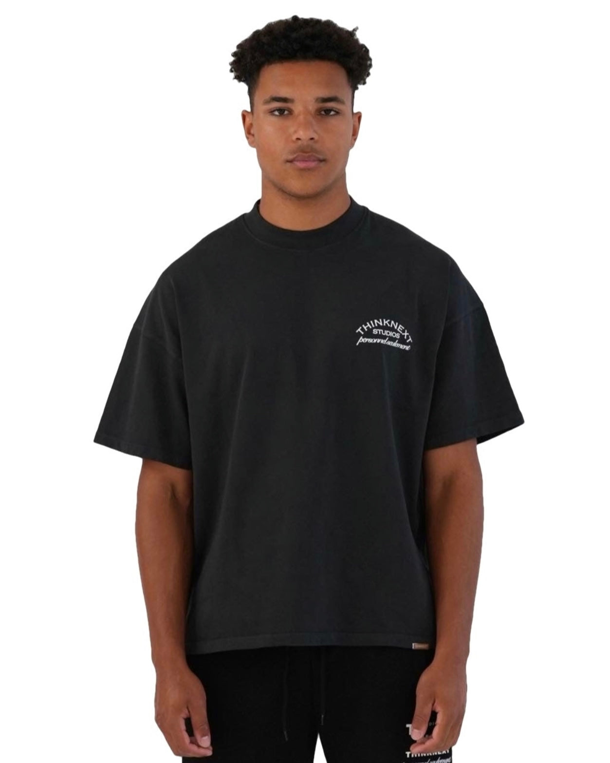 WASHED BLACK THNXT T-SHIRT